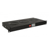 19'' 1U 3 ventilátory s bimetalovým termostatem RAL černá do 19'' lišt VJ19-3-T-B
