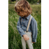 Detská ľanová košeľa Donsje Leom Linen Shirt 4096600 modrá 104