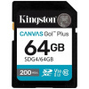 Kingston SDXC Canvas Go Plus Gen4 64GB C10 UHS-I U3 V30