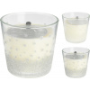 Sviečka v skle 9x9x8,3 cm mix