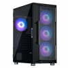 Zalman skříň I3 Neo ARGB black / ATX / 4x120 ARGB fan / 2xUSB 3.0 / 1xUSB 2.0 / prosklená bočnice / mesh panel / černá (i3 Neo ARGB Black)