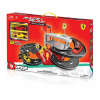 Bburago - FERRARI Race + Play, Garáž a parkovisko s dvoma autíčkami, 1:43