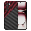Techsuit - Carbonite FiberShell kryt pre Oppo Reno12 Pro - červený Vortex KF2333526