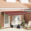 zahrada-XL Zatemniteľná markíza Viacfarebný 400 x 200 cm Polyester, Hliník 3329810