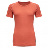 Dámske merino tričko Devold Lauparen merino 190 Base Tee WMN coral M