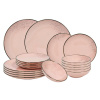 Hit Jídelní sada talířů 18 ks Lucca růžová HT-24327468