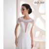 Svadobné bolerko z pružného tylu lemované čipkou - ivory: BD-308 Rozmer: 40/42
