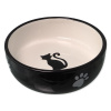 Miska MAGIC CAT keramická černá/bílá 13,4 x 4 cm 170 ml