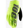 100% rukavice 100% BRISKER Youth Glove fluo žlutá vel. M (délka ruky 149-159 mm) (DWZ)