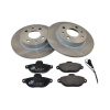 Sada přední brzdové kotouče + destičky FIAT CINQUECENTO PUNTO FORD KA (FIAT 46403960 5892736 5892737 7663465 LANCIA 7663465)