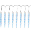 Reťaz MagicHome Vianoce Icicle, 65x LED ľadovo modrá, 8 funkcií, 230 V, 50 Hz, IP44, exteriér, osvetlenie, L-2,70 m
