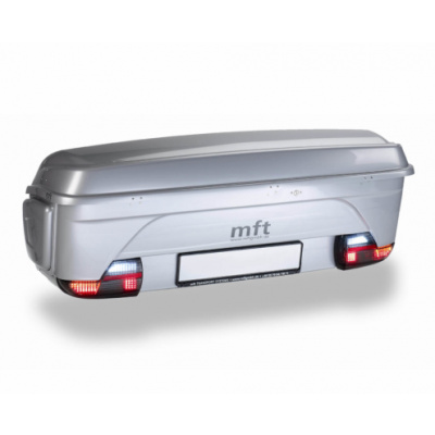 Box na ťažné zariadenie MFT BackBox - strieborný+základňa BackCarrier