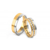 iZlato Forever Svadobné obrúčky s diamantmi 0,960 ct šírka 5,8 mm STOBR078