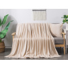 XPOSE® Mikroplyšová deka Exclusive - biela káva 200x230 cm, Mikroplyš