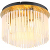 Globo Lighting Gorley stropné svietidlo 5x40 W biela-priehľadná-zlatá 15698DM