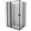 Mexen Mist L Duo sprchová kabína otváracia 115 x 95 cm, čierny rám, čierna - 8A4L-115L-095P-70-70
