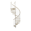 Minka STAIRS Kombinované točité schodisko Venezia dub/biela pr. 140 cm