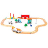 Aga4Kids Drevená vláčikodráha DS5647 33 dielov