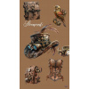 CUKROVÁ TLAČ Opłatek na Tort Cukrová hmota Ikony Steampunk Styl 2 + MENO