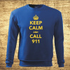 Keep calm and call 911, Barva Modrá, Velikost 5XL Bezvatriko.cz 502015