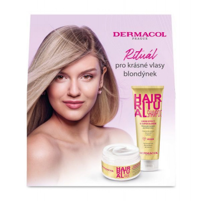 Dermacol Hair Ritual obnovujúci šampón pre blond vlasy 250 ml + maska pre blond vlasy 200 ml