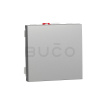 Schneider Electric Unica Vypínač č. 1, 2 moduly, Aluminium