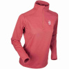 Tričko BJ Half zips grid W červené L