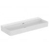 Ideal Standard Conca Ceram - Dvojumývadlo na dosku, 120x45 cm, s prepadom, bez otvoru na batérie, biela T384101