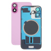 Apple iPhone 16 - Sklo Zadného Housingu + Sklíčko Kamery + Kovový Pliešok + Magsafe Magnet (Pink), Pink