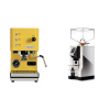 Profitec GO, yellow + Eureka Mignon Perfetto, CR chrome