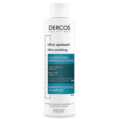 VICHY DERCOS ULTRA SOOTHING Sensitive gras šampón na mastné vlasy 200 ml