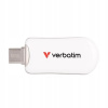 Pendrive Verbatim Plectra 64GB USB-C 3.2 Gen 1 biely