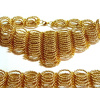 Set 1744 náhrdelník, náramek a náušnice Zlatavý set