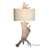 Béžová dekoratívna lampa PAROŽIE