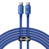 Baseus CAJY000703 Crystal Shine Series dátový kábel USB-C - USB-C 100W 2m Blue
