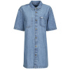 Guess Krátke šaty OVERSIZE SS DRESS Modrá