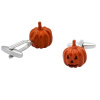 Manžetové gombíky vydlabaná tekvica, Halloween Oranžová