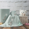 Eurofirany Bavlnené detské uteráky BABY s vyšívanou aplikáciou mývala svetlomodrá Bavlna 50x90 cm