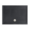 BESCO ALPINA SLIMLINE STONE EFFECT 120 x 80cm sprchová vanička obdĺžniková, akrylát, čierna, BAA-128-P-C