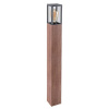 Rabalux 7197 záhradný stĺpik Wales 1x60W | E27 | IP44 - drevo, čierna