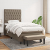Box spring postel s matrací taupe 90x190 cm textil 3136801