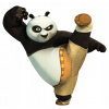 CUKROVÁ TLAČ jedlý obrázok na tortu Cukrová hmota Kung Fu panda Nálepka + MENO