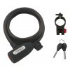 FORCE zámok LUX špirálový s držiakom 150cm / 10mm, čierny