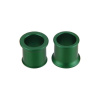 ACCEL WSF04GR dištančné puzdrá predného kolesa KAWASAKI KX 125/250 06-08, KXF 250 06-20, KXF 450 06-18, farba: zelená (11-103)