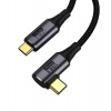 PremiumCord USB4 Gen 3x2 40Gbps 8K @ 60Hz 240W, Thunderbolt, 0,8m zahnutý (ku4cu08)