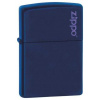 Zippo Navy Matte Logo 26098