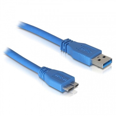 DeLock kábel USB 3.0 typ Apa > USB 3.0 typ Micro-B Apa 1m modrý 82531 Delock