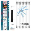 Rotačný čistič komínov TURBO Premium® PRO 14m