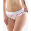 GINA Dámske francúzske nohavičky ECO Bamboo Disco s digitálnou potlačou | 14148P - biela sv. ružová, 34/36