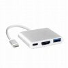 Adaptér adaptér 3v1 HUB USB-C HDMI 4K MacBook